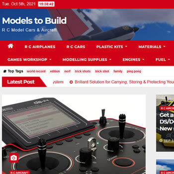 Website design services R C Models image