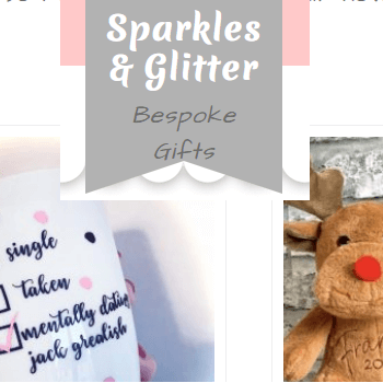 Website design services Sparkles and Glitter ecommerce image
