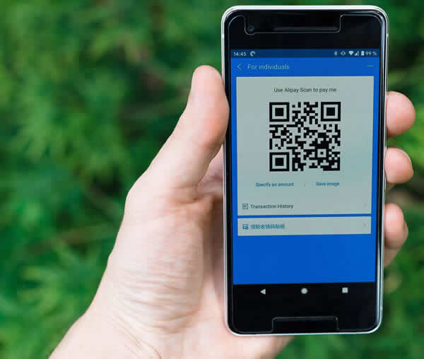 Digital business card phone image