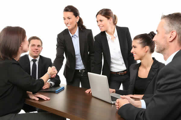 Business success people image